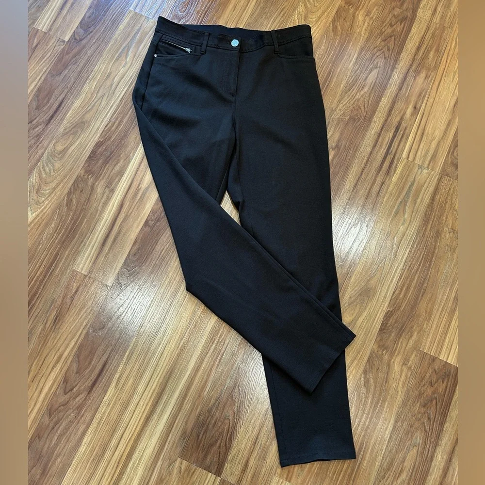 Chico’s Brown SO Slimming Brown Stretch Knit Pants - Picture 1 of 8